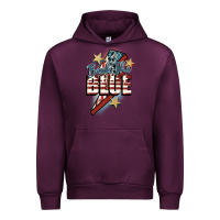 Mauve Wine Back the blue Urban Hoodie - FaDigitalArtStudio