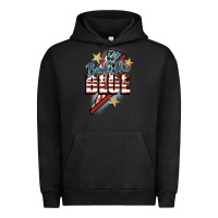 Pigment Black Back the blue Urban Hoodie - FaDigitalArtStudio