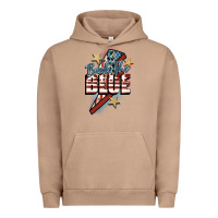 Pigment Burro Back the blue Urban Hoodie - FaDigitalArtStudio