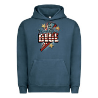 Pigment Midnight Navy Back the blue Urban Hoodie - FaDigitalArtStudio