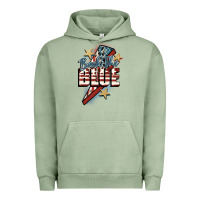 Pigment Oil Green Back the blue Urban Hoodie - FaDigitalArtStudio