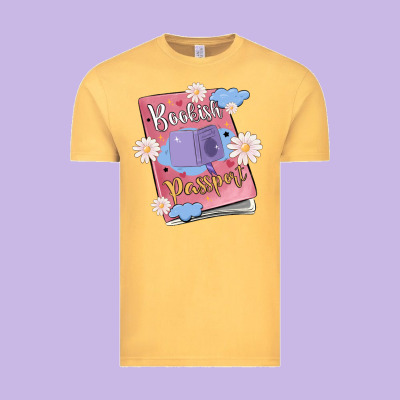 Bookish Passport Vintage Tee Designed By Maliassmallbusiness