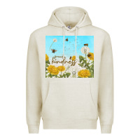 Oatmeal Heather spread kindness with dandelions Premium Hoodie - TumblerDesignByShophia