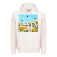 Pale Pink spread kindness with dandelions Premium Hoodie - TumblerDesignByShophia