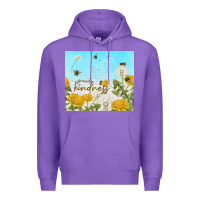 Purple spread kindness with dandelions Premium Hoodie - TumblerDesignByShophia