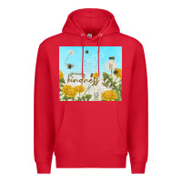 Red spread kindness with dandelions Premium Hoodie - TumblerDesignByShophia