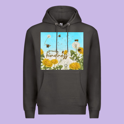 Spread Kindness With Dandelions Premium Hoodie Designed By Tumblerdesignbyshophia