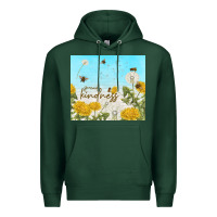 Sports Green spread kindness with dandelions Premium Hoodie - TumblerDesignByShophia