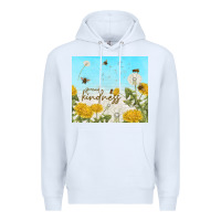 White spread kindness with dandelions Premium Hoodie - TumblerDesignByShophia