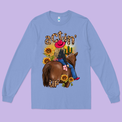 Actin Up Malias Long Sleeve Tee Designed By Maliassmallbusiness