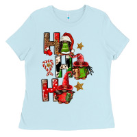 Baby Blue ho ho ho afro gnomes Ladies Tee - FaDigitalArtStudio