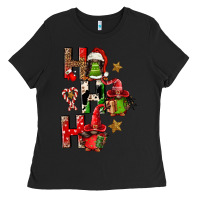 Black ho ho ho afro gnomes Ladies Tee - FaDigitalArtStudio