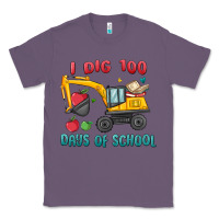 Lavender i dig 100 days of school excavator Classic Tee - MaliasSmallBusiness