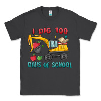 Smoke i dig 100 days of school excavator Classic Tee - MaliasSmallBusiness