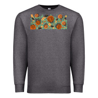 Charcoal Heather boho plant Premium Sweatshirt - TumblerDesignByShophia