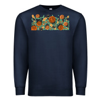 Navy boho plant Premium Sweatshirt - TumblerDesignByShophia