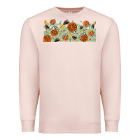 Pale Pink boho plant Premium Sweatshirt - TumblerDesignByShophia