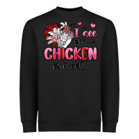 Black i see you chicken out Heavyweight Sweatshirt - MaliasSmallBusiness