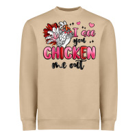Mushroom i see you chicken out Heavyweight Sweatshirt - MaliasSmallBusiness