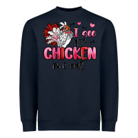 Navy i see you chicken out Heavyweight Sweatshirt - MaliasSmallBusiness