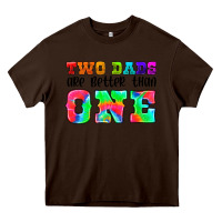 Chocolate Brown two dads are better than one Heavy Core Tee - HRA Design Shop