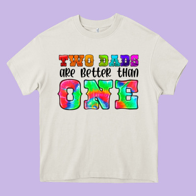 Two Dads Are Better Than One Heavy Core Tee Designed By Hra Design Shop