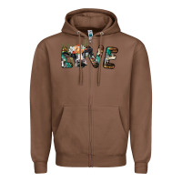 Chestnut love with holstein cow Zipper Hoodie - BarkalooDesign