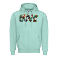 Love With Holstein Cow Zipper Hoodie | Teevron