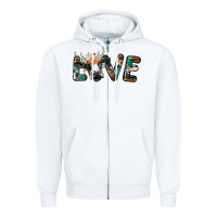 White love with holstein cow Zipper Hoodie - BarkalooDesign
