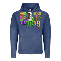 Vintage Denim fat tuesday mardi gras Vintage Hoodie - Jasminsmagicworld
