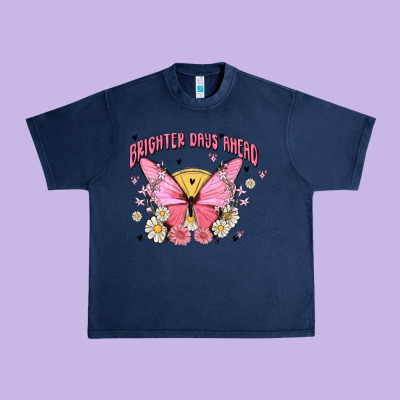 Brighter Days Ahead Urban Heavy Tee Designed By Maliassmallbusiness