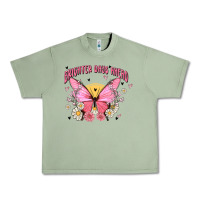 Oil Green brighter days ahead Urban Heavy Tee - MaliasSmallBusiness