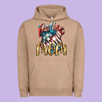 Police Mom Urban Hoodie Designed By Fadigitalartstudio