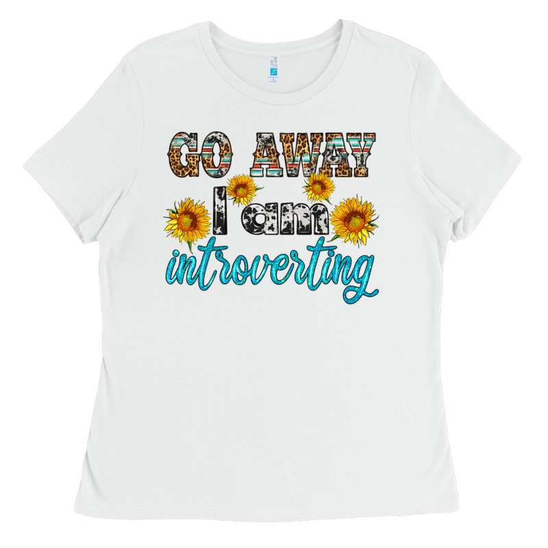 Go Away I Am Introvering Ladies Tee by HRA Design Shop | Teevron