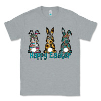 Heather Grey Happy Easter Classic Tee - CowhideDigitalArt