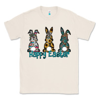 Natural Happy Easter Classic Tee - CowhideDigitalArt