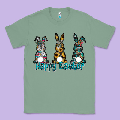 Happy Easter Classic Tee Designed By Cowhidedigitalart