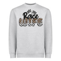Heather Grey race wife Heavyweight Sweatshirt - MaliasSmallBusiness
