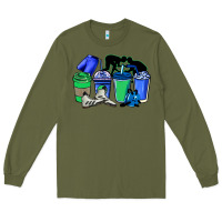 Army Green wrestling coffee cups Long Sleeve Tee - NancyCooperArtShop