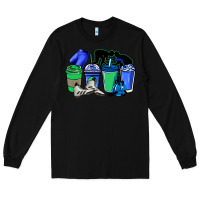 Black wrestling coffee cups Long Sleeve Tee - NancyCooperArtShop
