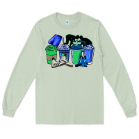 Matcha wrestling coffee cups Long Sleeve Tee - NancyCooperArtShop