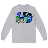 Moon Dust wrestling coffee cups Long Sleeve Tee - NancyCooperArtShop