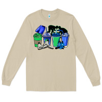 Mushroom wrestling coffee cups Long Sleeve Tee - NancyCooperArtShop