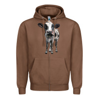 Chestnut holstein cow Zipper Hoodie - BarkalooDesign