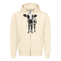 Sandshell holstein cow Zipper Hoodie - BarkalooDesign