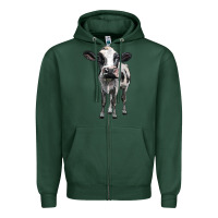Sports Green holstein cow Zipper Hoodie - BarkalooDesign