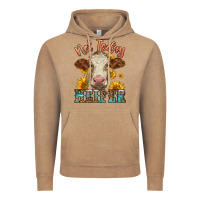 Vintage Coffee heifer with sunflowers Vintage Hoodie - LillyAllenDesigns