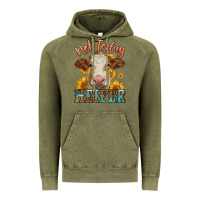 Vintage Olive heifer with sunflowers Vintage Hoodie - LillyAllenDesigns