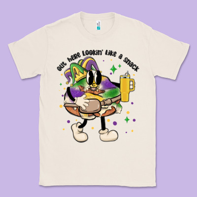 Out Here Lookin Like A Snack King Cake Mardi Gras Classic Tee Designed By Maliassmallbusiness