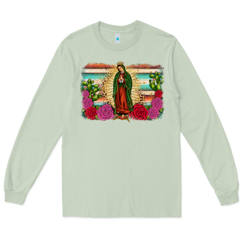 Western Our Lady Of Guadalupe Long Sleeve Tee by JahusDesignShop | Teevron